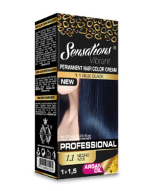 Tintura en Crema Permanente con Aceite de Argán 1.1 Negro Azul Kit 125 ml