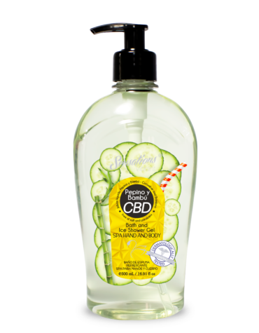 Jabón Líquido Manos y Cuerpo, Pepino y Bambú CBD