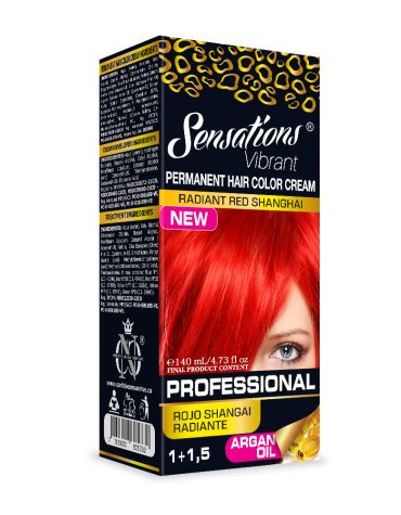 Tintura en Crema Permanente con Aceite de Argán  Rojo Shangai Radiante Kit 140 ml